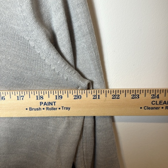 New York Company NYC Womens Gray/Orange Argyle Sweater V-neck Pullover size XL - Picture 7 of 8